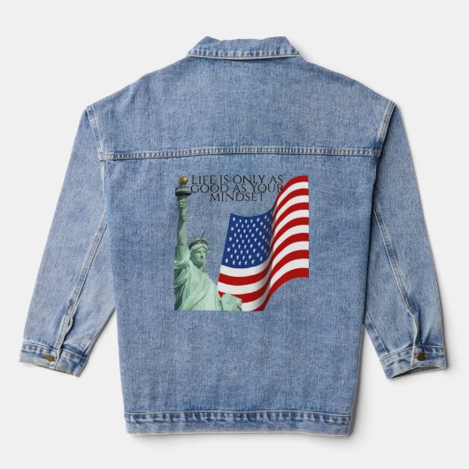 Denim jas, Cadeau, familie jas  Jacket (Achterkant)