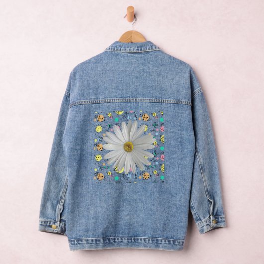 Denim jas Daisy Floral Denim Jacket (Hangar)