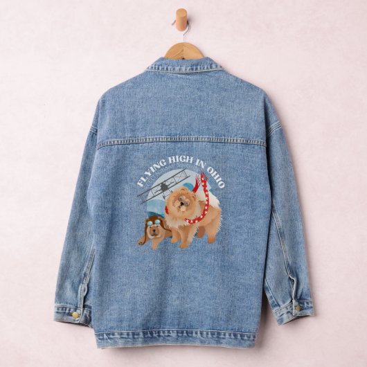 DENIM JAS - DAMES MET 2025 LOGO DENIM JACKET (Hangar)