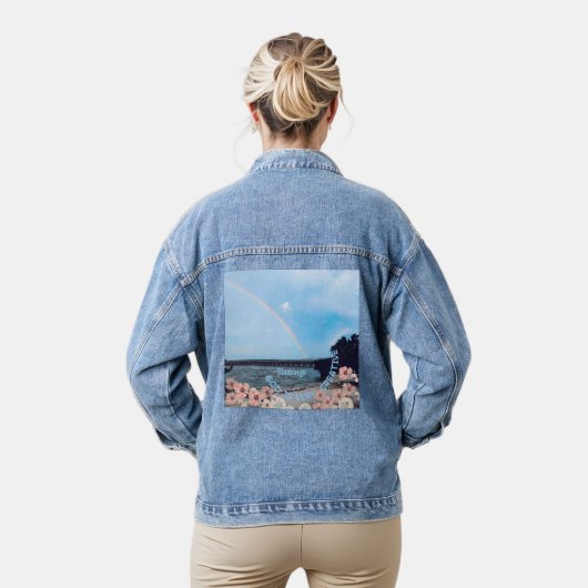 Denim jas " God is heel creatief" Jacket (Model)