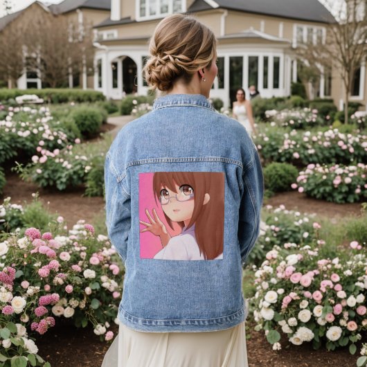 Denim jas jacket (Huwelijk Achterkant)