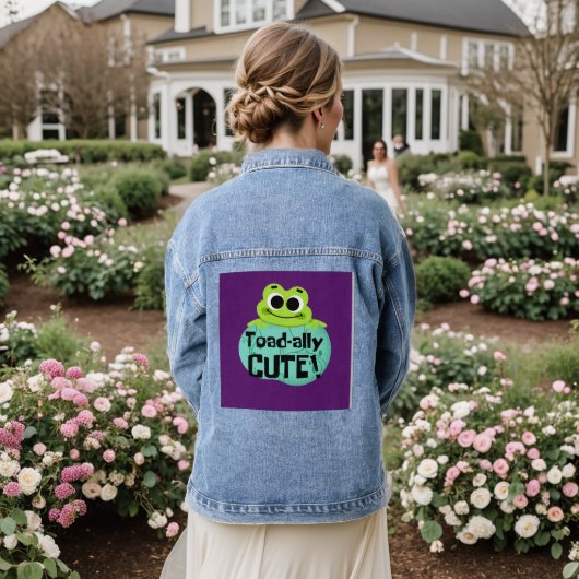 Denim jas jacket (Huwelijk Achterkant)