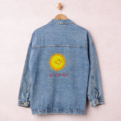 Denim jas Life is Beautiful Sun Bloemig Jacket (Hangar)