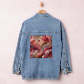 Denim jas met Abstracte Art Patch Jacket (Hangar)