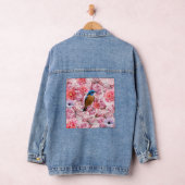 Denim jas met bloemen jacket (Hangar)