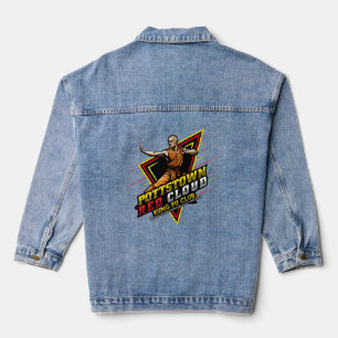 Denim jas Rode Wolk Kung Fu Club T-shirt Jacket