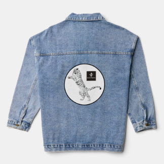 Denim Jas TIJGER IN EEN CIRKEL Jacket