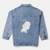 Denim jas voor dames denim jacket (Achterkant)