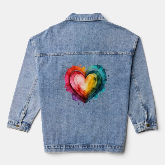 Denim jas voor dames (Jean Jacket) Jacket (Achterkant)