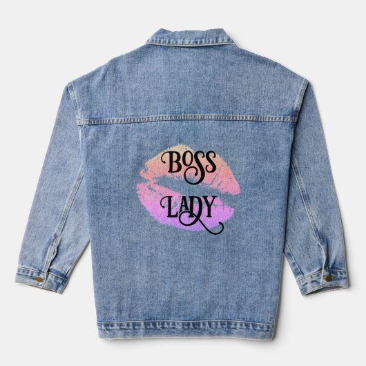 Denim Jasje voor de Baas Lady Jacket (Achterkant)