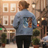 Denim jasje 'Vuur en Ijs' Denim Jacket