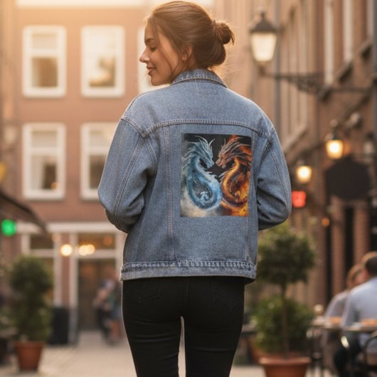 Denim jasje 'Vuur en Ijs' Denim Jacket