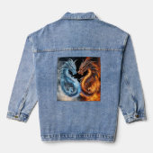 Denim jasje 'Vuur en Ijs' Jacket (Achterkant)