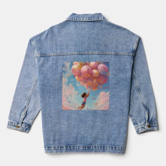 Denim jassen voor meisjes denim jacket (Achterkant)