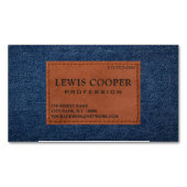Denim Jean Classique Moderne Magnetisch Visitekaartje (Voorkant)