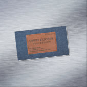 Denim Jean Classique Moderne Magnetisch Visitekaartje (Voorbeeld)