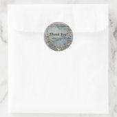 Denim Jean Gestikte Zak Custom Favor Stickers (Tas)
