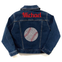 Denim Jean Jacket van de stijlvolle Baseball Toddl