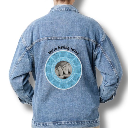 Denim Jean Jacket zwangerschap We hebben een tweel