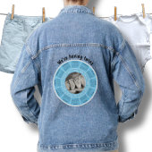 Denim Jean Jacket zwangerschap We hebben een tweel