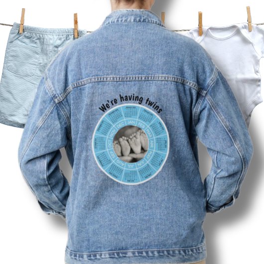 Denim Jean Jacket zwangerschap We hebben een tweel