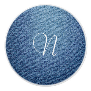 Denim Jean look - Aangepaste desktop Keramische Knop