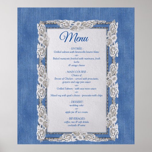 Denim Jean pockets en Lace Poster (Voorkant)