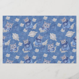 Denim Jean pockets, Kittens en Lace