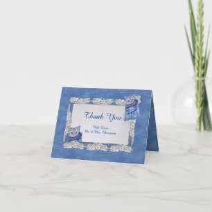 Denim Jean pockets, Kittens en Lace Bedankkaart