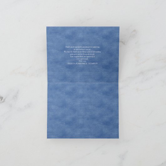 Denim Jean pockets, Kittens en Lace Bedankkaart (Binnen)