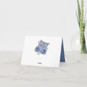 Denim Jean pockets, Kittens en Lace Bedankkaart (Achterkant)