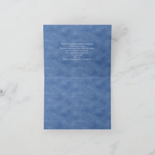 Denim Jean pockets, Kittens en Lace Bedankkaart (Binnen)