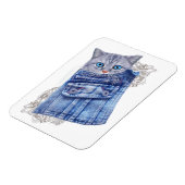 Denim Jean pockets, Kittens en Lace Magneet (Linkerzijde)