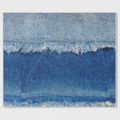 Denim jeans achtergrond. Gedrukte denim stof met b Cadeaupapier (Vlak)