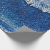 Denim jeans achtergrond. Gedrukte denim stof met b Cadeaupapier (Hoek)