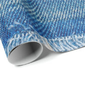 Denim jeans achtergrond. Gedrukte denim stof met b Cadeaupapier (Rol Hoek)