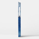 Denim jeans achtergrond. Gedrukte denim stof met b Case-Mate iPhone Case (Achterkant / Links)