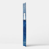 Denim jeans achtergrond. Gedrukte denim stof met b Case-Mate iPhone Case (Achterkant / Rechts)