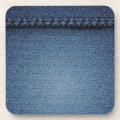 Denim Jeans Bier Onderzetter (Voorkant)