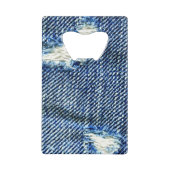 Denim Jeans Bottle Open Card Grootte creditcard Creditkaart Flessenopener (Achterkant)