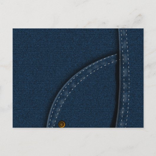 Denim Jeans Briefkaart (Voorkant)