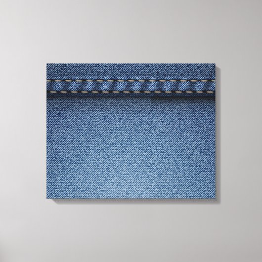 Denim Jeans Canvas Afdruk (Voorkant)