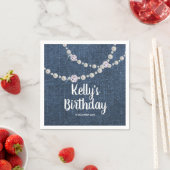 Denim, jeans Cocktail Paper Napkins Servet (Insitu)