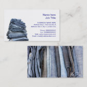 denim jeans mode visitekaartje (Voorkant / Achterkant)