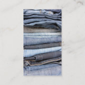 denim jeans mode visitekaartje (Achterkant)