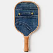 Denim Jeans Pickleball Paddle (Achterkant)