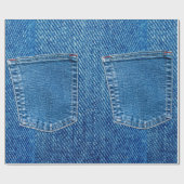 Denim Jeans Pocket Rustiek Land Western Cadeaupapier (Vlak)