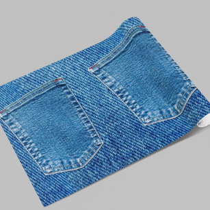 Denim Jeans Pocket Rustiek Land Western Cadeaupapier