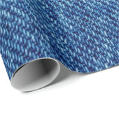 Denim Jeans Pocket Rustiek Land Westerne Diamanten Cadeaupapier (Rol Hoek)