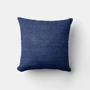 Denim jeans stof: getextureerde achtergrond. kussen